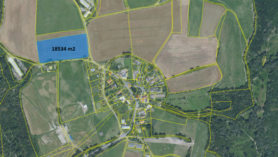 Prodej pozemku 18534 m² - Hlubočky - Posluchov